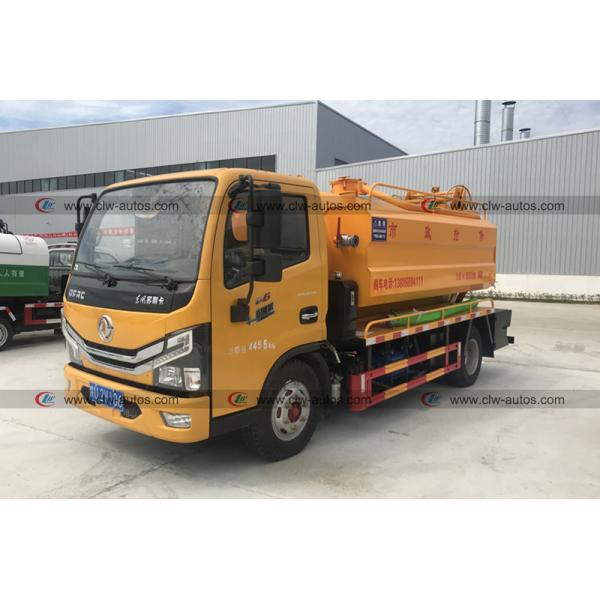 RHD 5m3 Vacuum Sewage Suction Truck With Jurop Vacuum Pump
