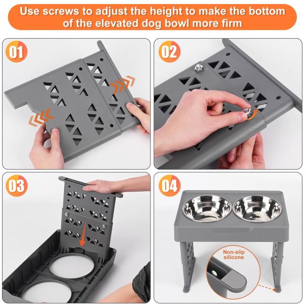 Повышенный нержавеющей сталью подниматься предохранения от шеи выскальзывания Tableware шаров фидера любимца регулируемый