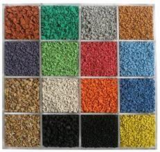 Environment Friendly Crumb Rubber Granules Sound Insulation Colored Rubber Granules Blue