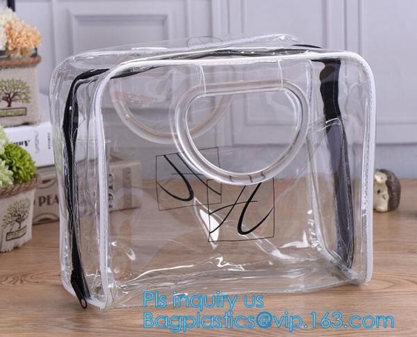vinyl print beach shoulder tote bag fashion fancy handbag a storage bag inside, Summer Beach Clear PVC Shoulder Bag Tran