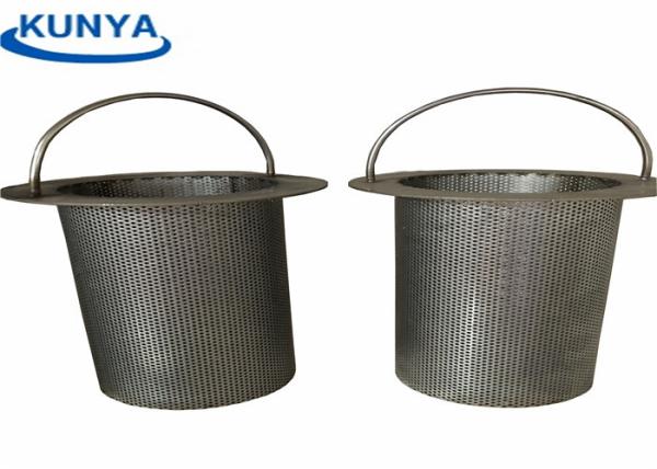 316L perfurou o metal Mesh Cylinder do filtro da cesta do óleo 304 de 1.0mm