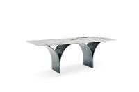 Itália Estilo grande retângulo de mármore mesa de jantar casa mesa de jantar mobiliário conjunto mesa de jantar