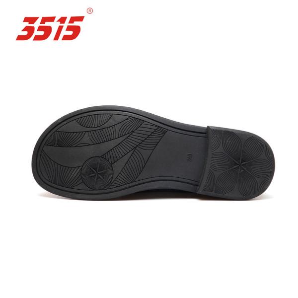 3515 British Lace Up Leather Shoes PU Insole Black Leather Dress Shoes