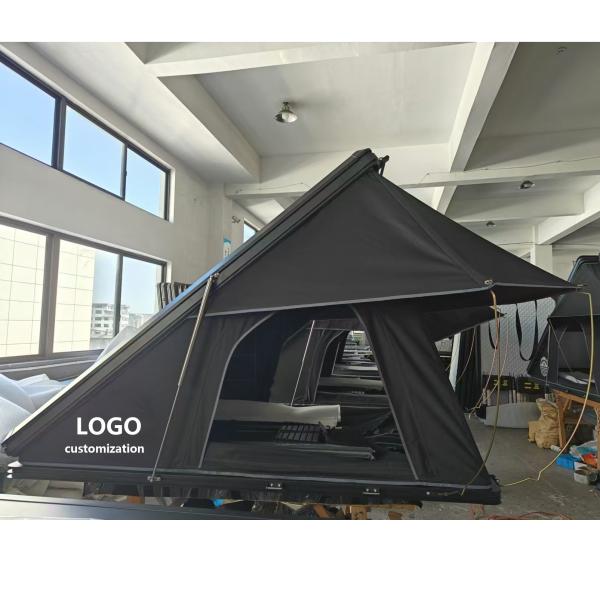 Camper de toit de voiture en polycotton en aluminium pour véhicules complètement résistant aux intempéries