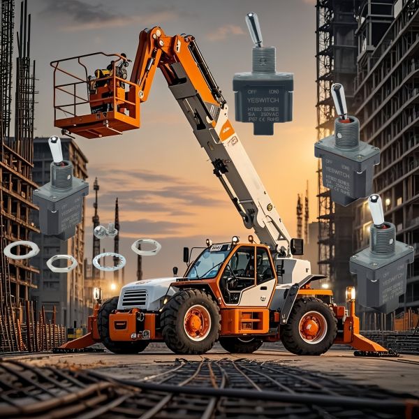 Heavy Duty Industrial Toggle Switch SPST With Screw Terminal For High-altitude Work Platform