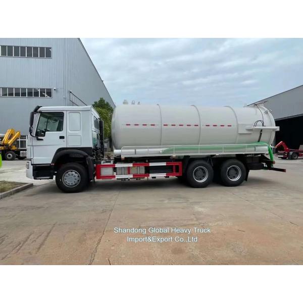 Sinotruk HOWO 6X4 20cbm Sewage Suction Vacuum Tank Truck