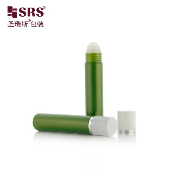 RPP(P)-35ml Gradient Bamboo Green Roller Applicator Bottle No Leakage For Deodorant