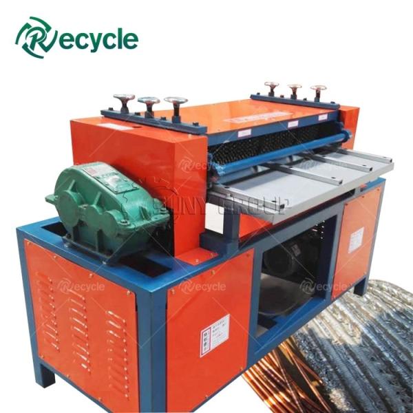 Automatic Waste AC Radiator Separator Machine / Copper Aluminum Radiator Separator
