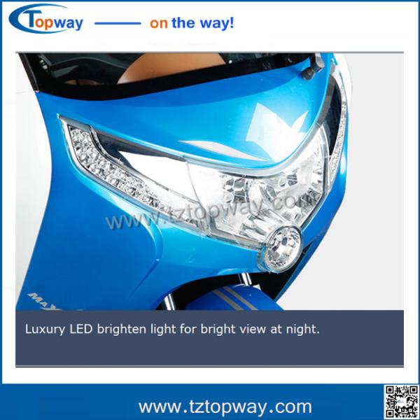 3 wheel Adult Electric tricycle with passenger seat with EEC voltage 48-60v