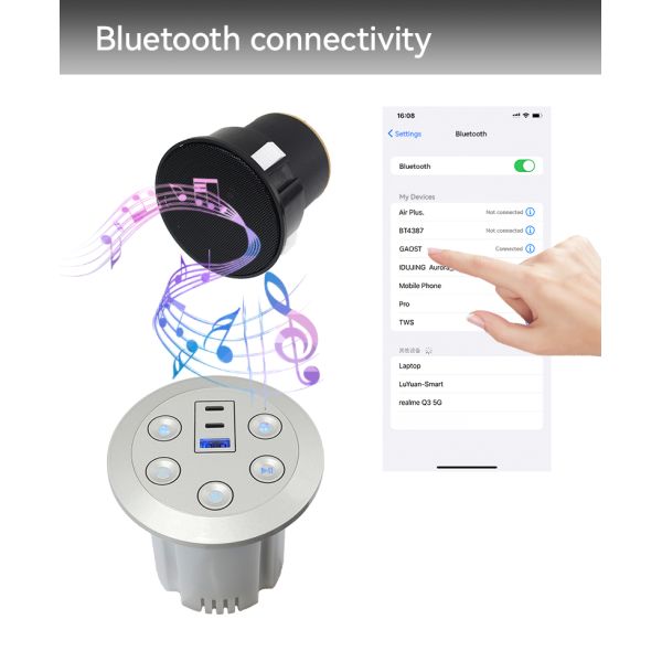 Smart Bluetooth Sofa Speaker Reclining Couch Usb Charging Music Player Audio System
