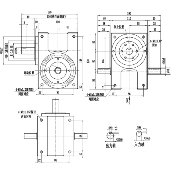 DE Series Free Stop Cam Indexer with Flange Type Design for Pharmaceutical Field Applications