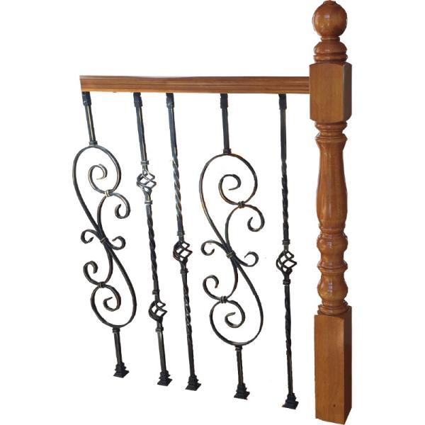 Anti Scratch Garden Wrought Iron Fence Exterior Interior Porch Railing