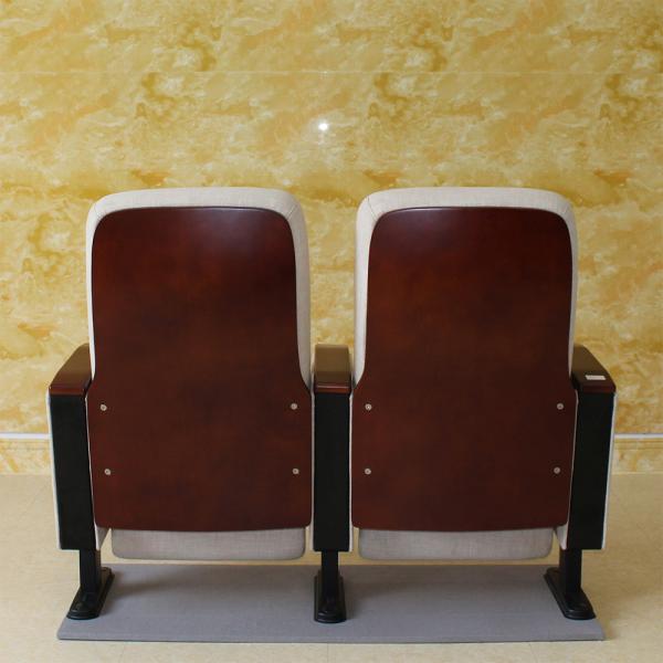 Collapsible 2 Seater Cinema Hall Chairs Anti Electrostatic Medium Hardness
