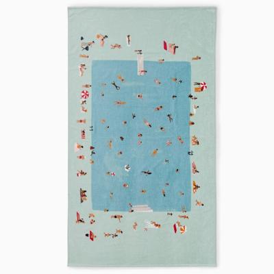 Custom Cotton Towel with Embroidery for Gifts | Luxury Quick-Dry Towel for Beach, Pool & Vacation with Custom Initials