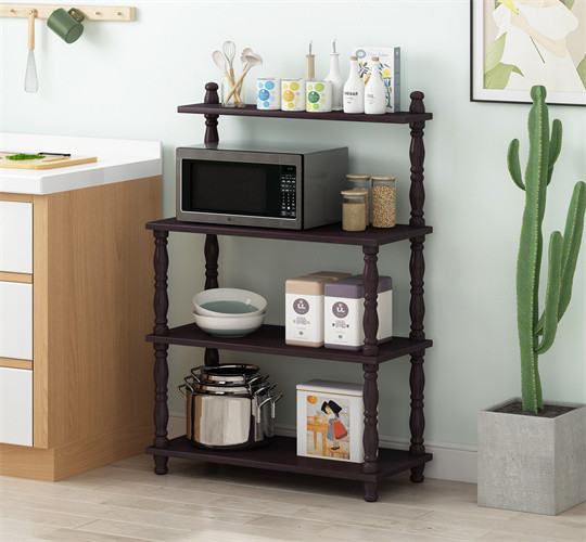 4 tier Multifunctional Microwave Oven Rack Kitchen Appliance Storage Rack