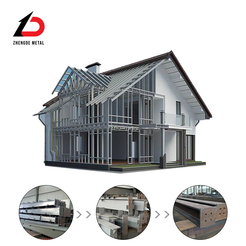 Hot Rolled Galvanized Prefabricated Steel Structure Building Office Factory Workshop