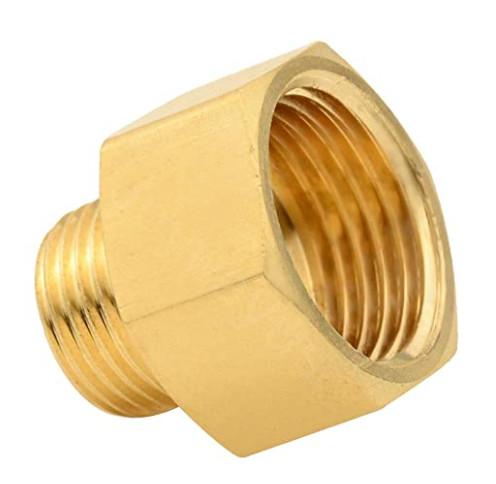 3/4 G Thread Female × 1/2 NPT Thread Male Brass Pipe Fitting Adapter