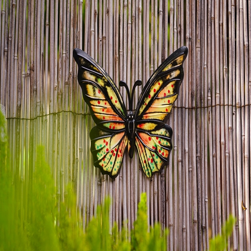 Multicolor оформления стены бабочки смертной казни через повешение металла 3D шикарное для домашнего двора
