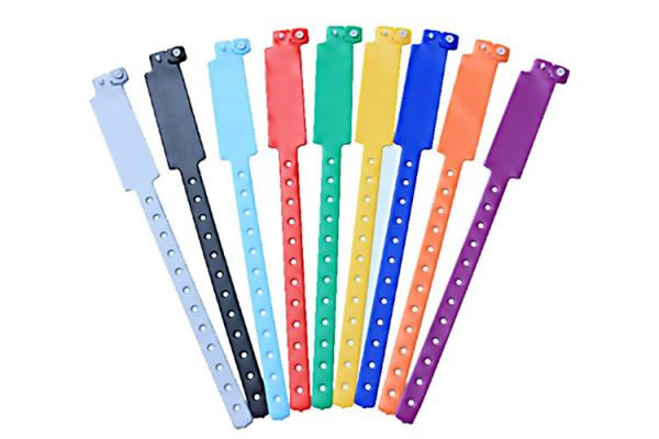 L Shape Promotional Bracelets And Wristbands Eco Friendly Premium PVC Vinyl
