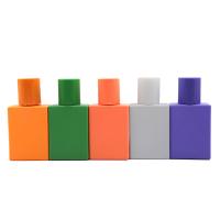 Bouteille de verre de parfum personnalisé portable de 30 ml, emballage de couleur solide haut de gamme