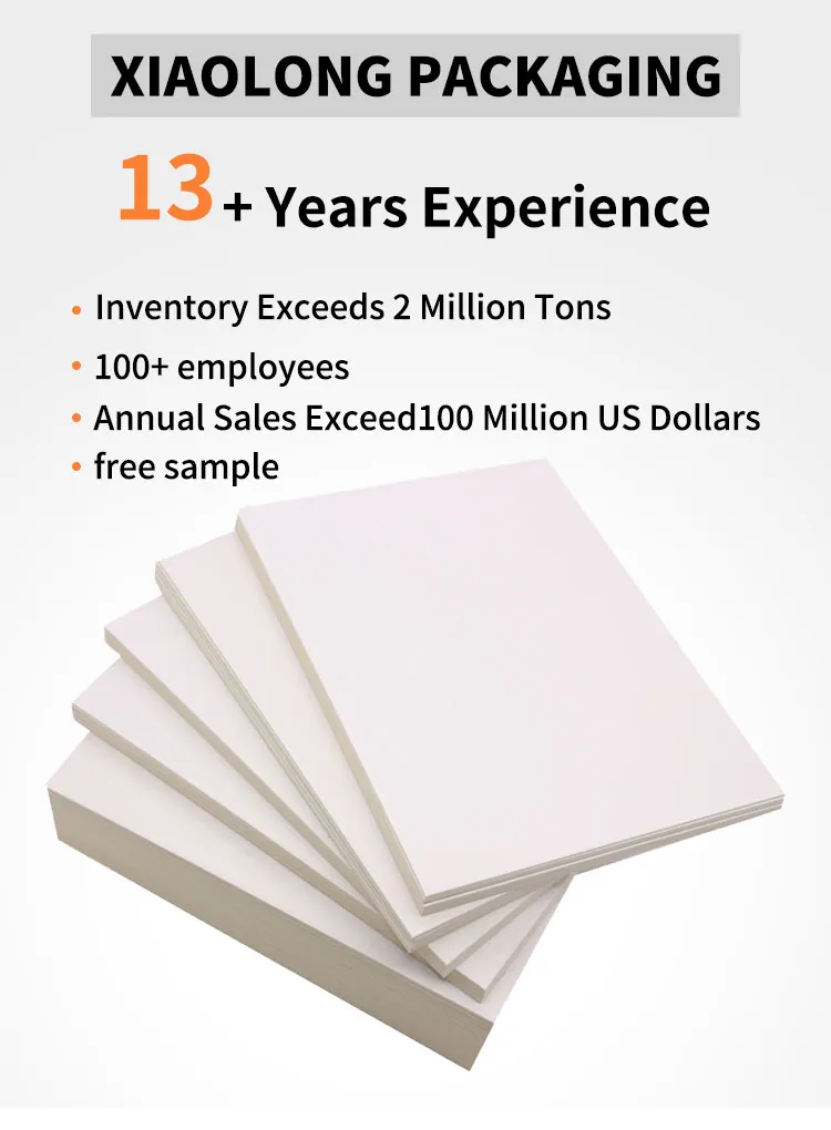 Bristol Ivory C1s C2s for Biscuit Cookie Cake Box Food Grade Packaging White Cardboard