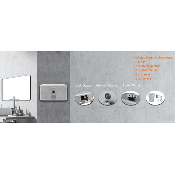 Metallic Anti Leak Commercial  Kitchen Soap Dispenser Stainless Steel For Hotels Restaurant