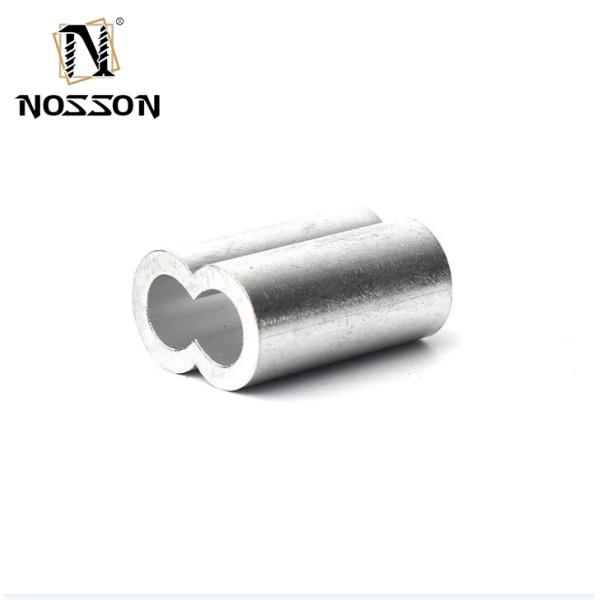 100bag Fishing Line Accessories In Tube Wire Connector Pipe Crimp Sleeves Connector oval Aluminum Crimps Sleeve for m10
