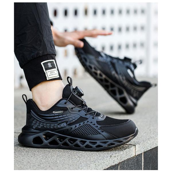 TPU+Microfiber+Flying Knit Industrial Safety Shoes with EVA Sole and Kevlar Mid Sole