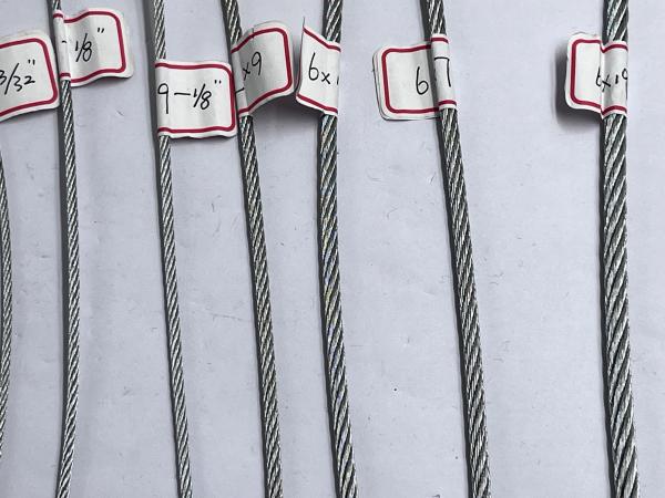 Cable de alambre de acero galvanizado de acero inoxidable de grado 6X36 para amarre de tornos y anclaje