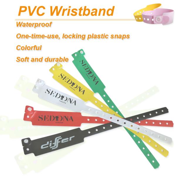 Shanghai PVC Material Vinyl Wristbands For Events Wide Shape and Free Design Included
