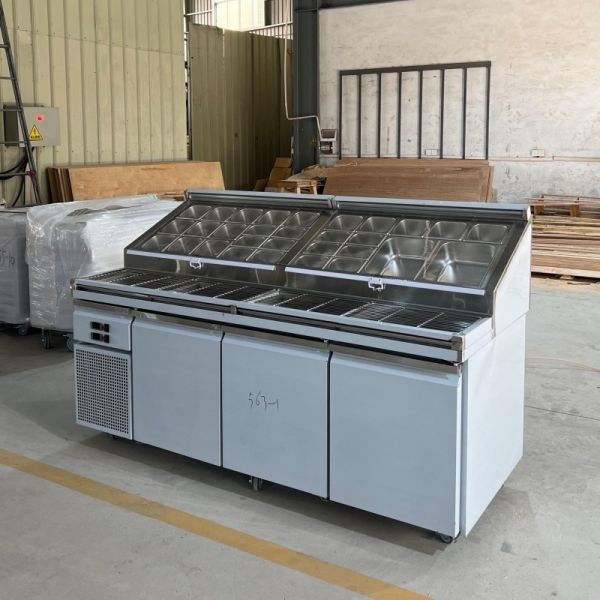 Commercial Counter Top Salad Fridge For Pastry Sushi Cake Sandwich Display