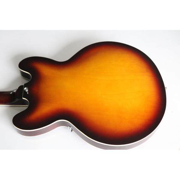 New style tobocco burst Gold hardware shark fin hollow Electric Guitar The hollow jazz guitar