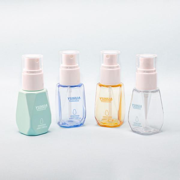 Flacon pulvérisateur PET hydratant pour écran solaire et spray alcool en plastique