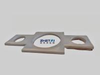 Placas de acero de metal negro de carbono de 10 mm cortadas a medida Partes de la máquina de estampado Placas laterales Partes de corte por llama