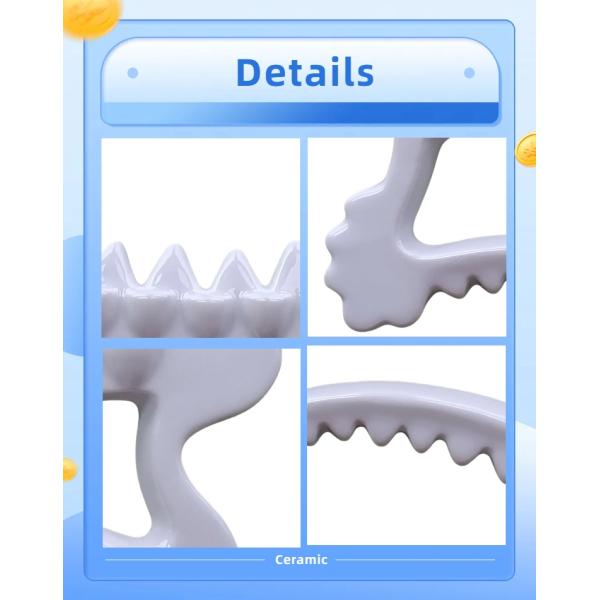 Body and Face Massage Tool for Popular 2024 Ceramic Gua Sha Scraping Facial Beauty Dredge Meridians Health Care Products