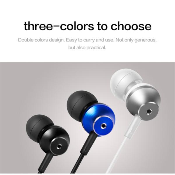 MP3 MP4 In Ear Wired Earphones 108dB Surrounding Sound RoHS Approved