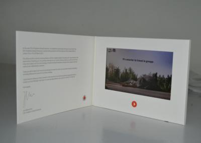 Carte de vœux vidéo sur écran LCD personnalisée Carte de vœux vidéo sur écran LCD promotionnelle