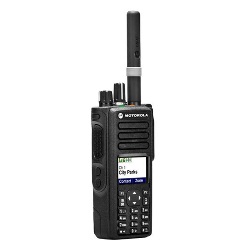Motorola DP4800 Handheld Radio with 3-5km Talk Range 2000-2500mAh Battery and FCC Certification