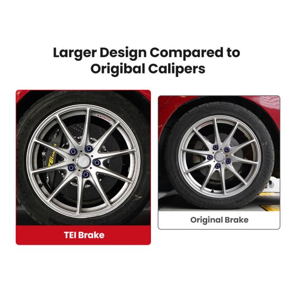 BBK For 4 Piston Caliper Honda Accord  Big Brake Kit P40NS High Reliability TEI Racing Big Brake Kit