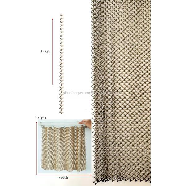 Customized Mesh Chain Link Backdrop Decoration Galvanized Garden Fencing Security Fence Fabric Roll Post