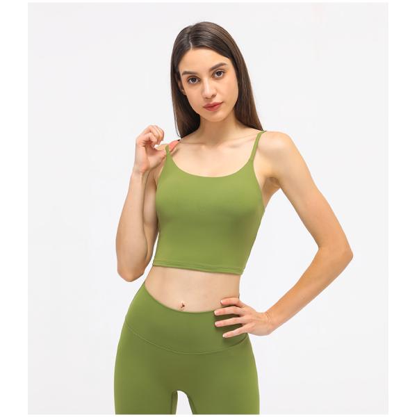 GV do sutiã dos esportes do Longline do sutiã das caneleiras e dos esportes da ioga 220gsm