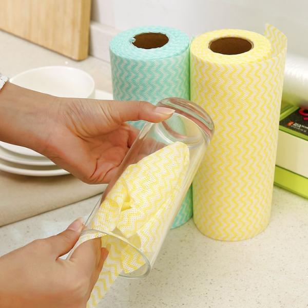 Ropa de cocina desechable multicolor toallitas para limpieza práctico no tóxico