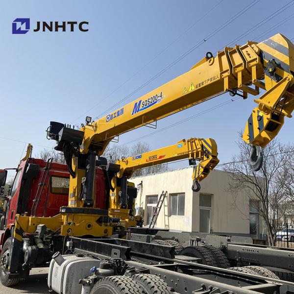 FAW 4X2 Drive Wheel Crane Boom Truck With 6 - 10 Ton