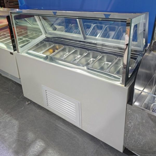 Luxury Ice Cream Gelato Display Freezer Food Grade Popsicle Fridge Cabinet