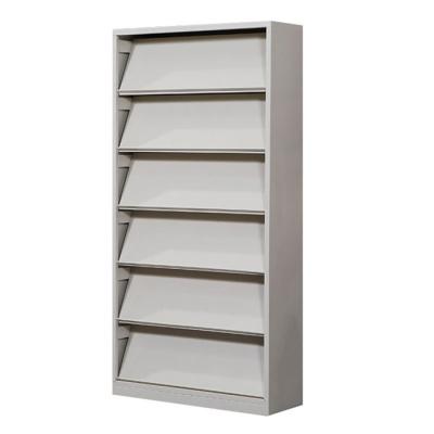 School Library 6 Layer Metal Steel Newspaper Magazine Cabinet