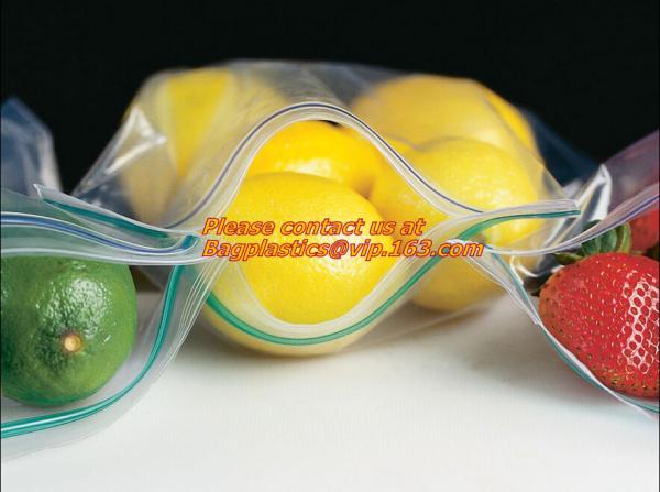 resealable, reclosable trasnparent freezer plastic k bag, Reclosable Grip Zip Smell