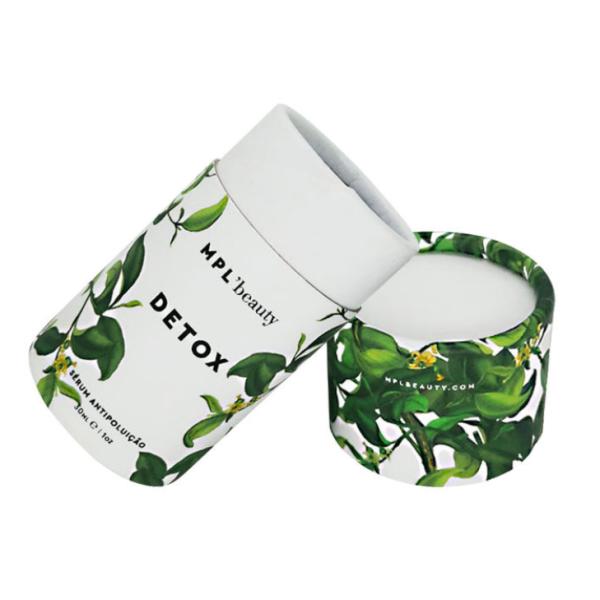 Eco Friendly Kraft Paper Rigid Cardboard Tube Packaging For Beauty Products