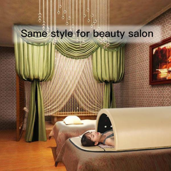 Luxury Detox Sauna Dome Foldable Far Infrared Tourmaline Germanium Jade Stone Energy