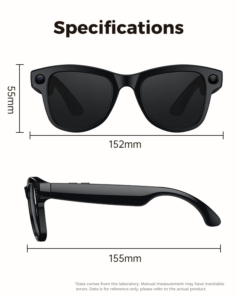 M02 AI Smart Glasses Featuring Smart Interaction and Multiple Lens Compatibility for  Activities