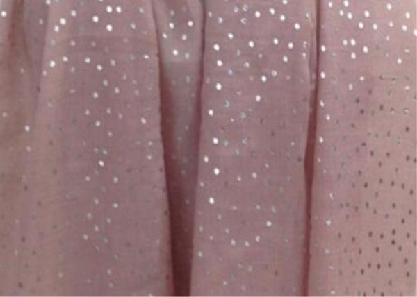 China supplier mini point silver print iron shawl gilding spring summer scarf  70*180cm 20%Cotton 80%Polyester keep warm